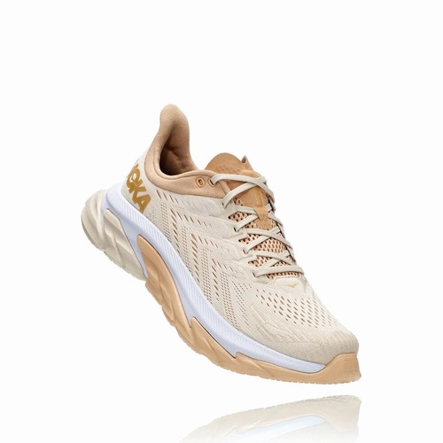 Hoka One One CLIFTON EDGE Road Running Shoes For Women India Khaki IN-2943